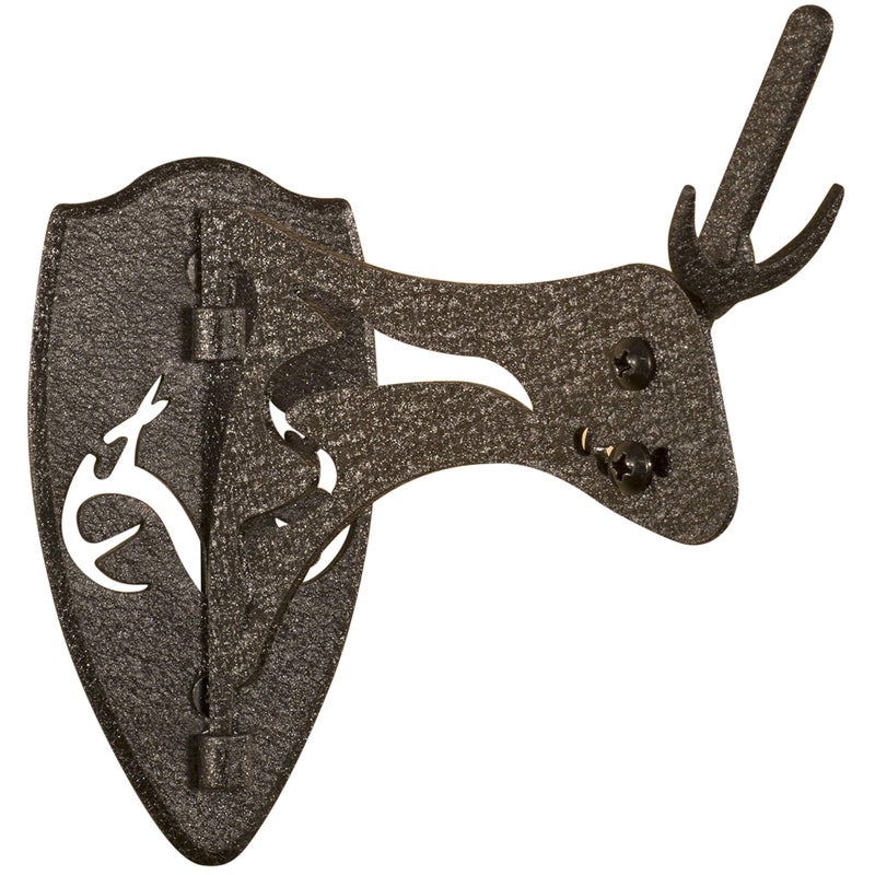 Skull Hooker Realtree Edition Little Hooker Trophy Mount - Perfect Kit for Hanging and Mounting Hogs, Aoudad, Alligator, Black Bear Skulls for Display, Graphite Black - Image 1